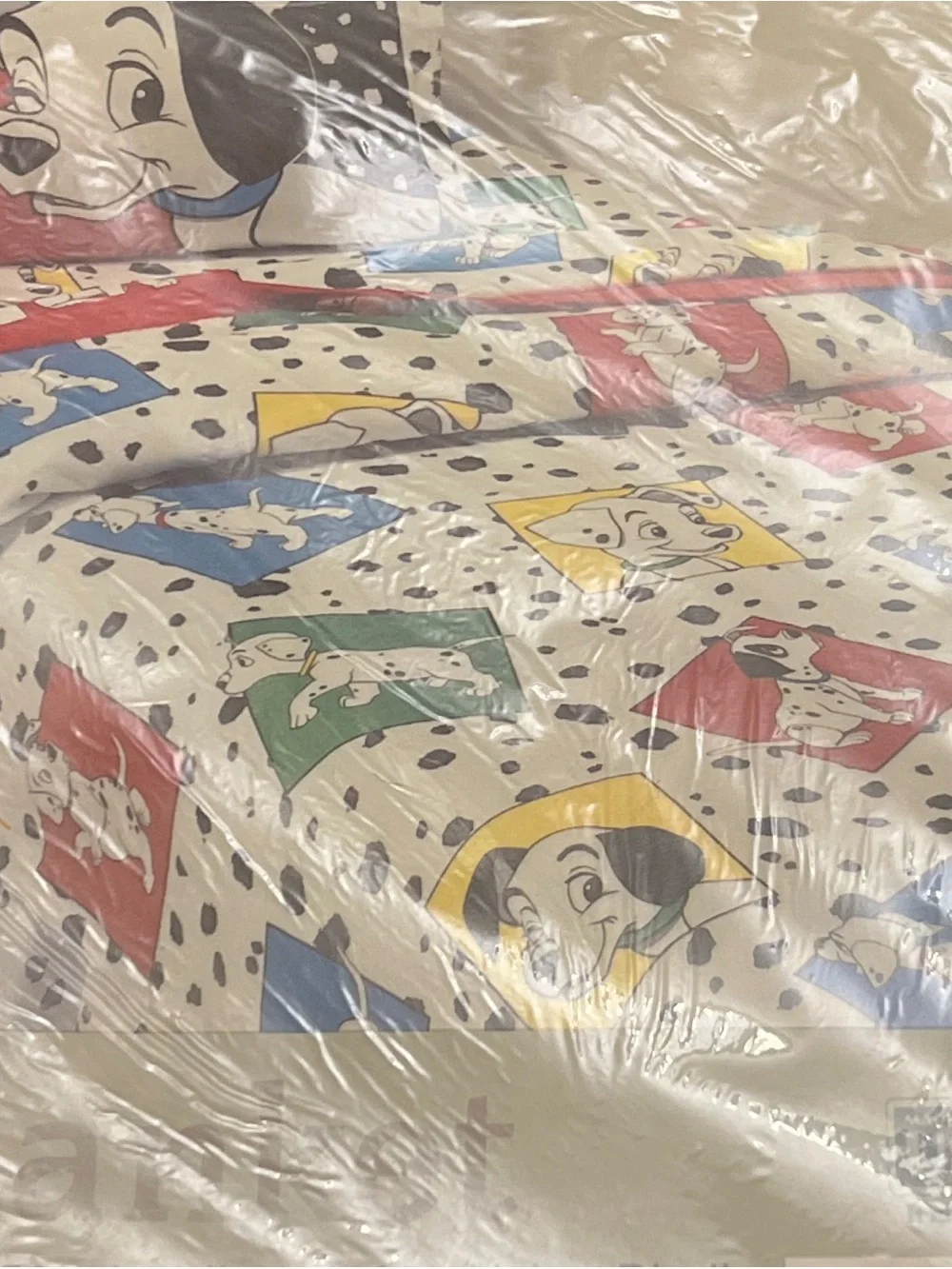 Vintage 101 Dalmatians Disney 90’s  Satin Trim Blanket 72